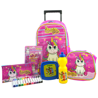 ست 25 در 1 کوله پشتی چرخدار 46 سانتی Dream Big مدل Trolly Bag - Dream Big